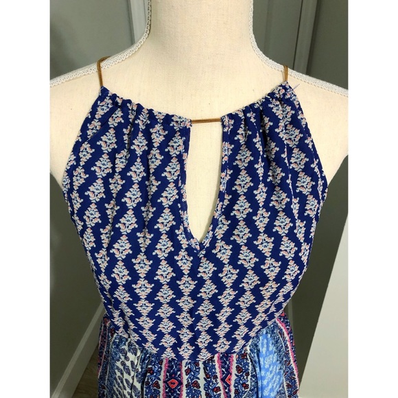 Blue Boho Handkerchief Dress - Picture 3 of 4